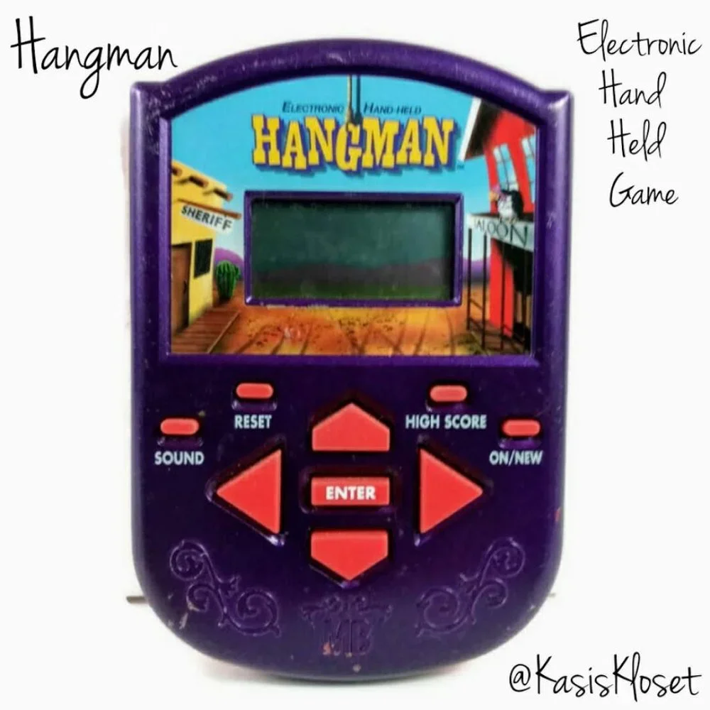 Electronic Handheld HANGMAN Video Game Vintage Retro Throwback